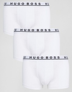 Набор из 3-х белых боксеров-брифов BOSS Black By Hugo Boss - Белый