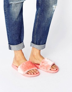 Truffle Fur Slider Sandal - Розовый