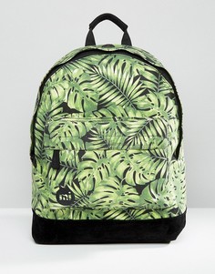 Рюкзак с зеленым принтом тропических листьев Mi-Pac - Зеленый