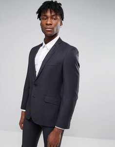 Темно-синий узкий костюм в крапинку Ben Sherman - Серый