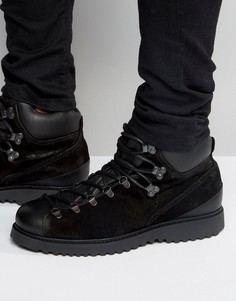 Замшевые ботинки на шнуровке Religion - Черный
