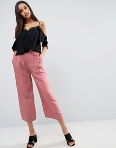 Тканая юбка-брюки со складками спереди ASOS - Мульти