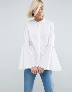 Рубашка с рукавами-колокол ASOS WHITE - Белый