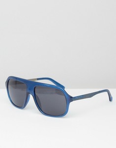 Синие солнцезащитные очки-маска Calvin Klein - Синий