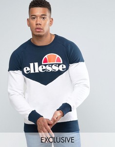 Свитшот с классическим логотипом Ellesse - Темно-синий
