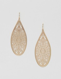 Филигранные серьги-подвески ASOS - Золотой