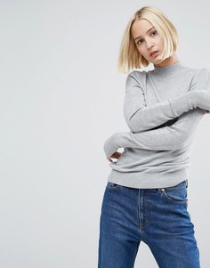 Мягкий джемпер с высокой горловиной ASOS - Серый