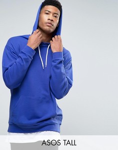Oversize-худи с нижним слоем в стиле футболки ASOS TALL - Розовый