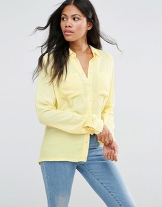 Рубашка с карманами Vila - Желтый