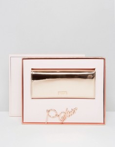Подарочный набор с бумажником и брелоком для ключей Ted Baker - Золотой