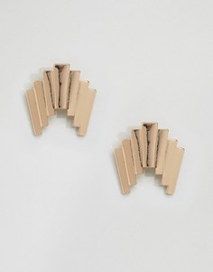 Серьги-гвоздики в стиле 80‑х ASOS - Золотой