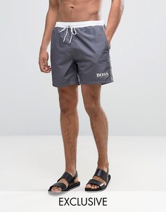 Серые шорты для плавания эксклюзивно для BOSS By Hugo Boss Star Fish - Серый