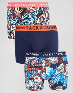 3 пары боксеров-брифов Jack &amp; Jones - Мульти