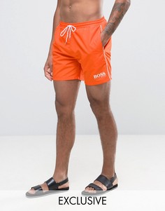 Оранжевые шорты для плавания эксклюзивно для BOSS By Hugo Boss Star Fish - Оранжевый