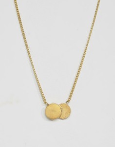 Ожерелье с двойной круглой подвеской Made - Золотой
