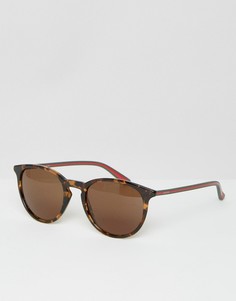 Круглые солнцезащитные очки Gucci GG 1102/S - Коричневый