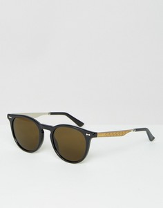 Круглые солнцезащитные очки Gucci GG 1127/S - Черный