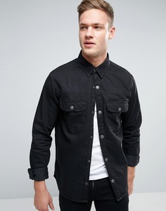 Джинсовая рубашка навыпуск Jack &amp; Jones Intelligence - Черный
