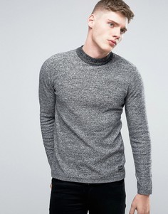 Меланжевый джемпер с высоким воротом Jack &amp; Jones Originals - Черный