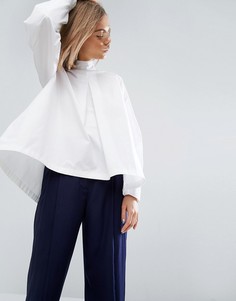 Топ с воротником-трубой ASOS WHITE - Белый