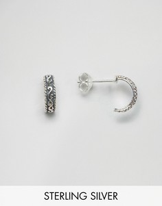 Серебряные серьги-кольца ASOS - Серебряный