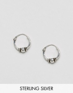 Серебряные серьги-кольца 10 мм ASOS - Серебряный
