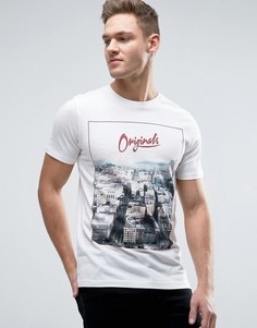 Футболка с принтом Jack &amp; Jones Originals - Белый