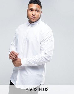 Белая рубашка классического кроя ASOS PLUS - Белый