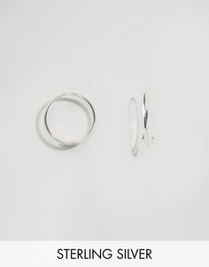 Серебряные серьги-кольца 12 мм ASOS - Серебряный