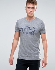 Футболка с вышивкой Esprit - Серый