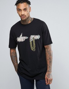 Oversize-футболка с принтом ASOS Run The Jewels - Черный