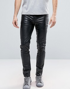 Джинсы скинни из искусственной кожи Cheap Monday - Черный