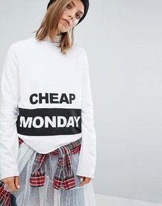 Свитшот с логотипом Cheap Monday - Белый