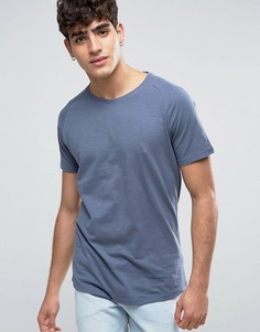 Футболка с асимметричным краем Selected Homme - Синий