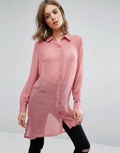 Длинная рубашка Glamorous - Розовый