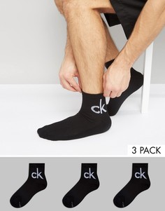 3 пары носков Calvin Klein - Черный