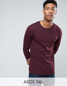 Лонгслив с круглым вырезом ASOS TALL - Красный