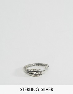 Серебряное кольцо с когтем ASOS - Серебряный
