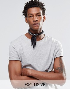 Черная бандана с принтом пейсли Reclaimed Vintage - Черный