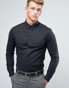 Черная строгая рубашка узкого кроя New Look - Черный