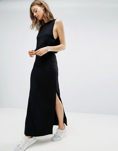 Повседневное платье макси с заниженным проймами ASOS - Черный