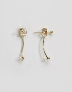 Тонкие серьги-подвески ограниченной серии с шариками - Золотой Asos