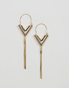 Серьги ограниченной серии с кисточкой - Золотой Asos