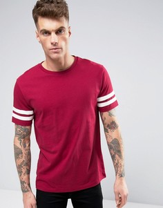 Футболка в полоску Brooklyn Supply Co - Фиолетовый
