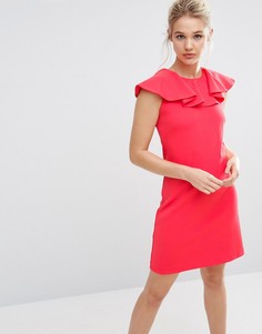 Платье с оборкой Ted Baker - Розовый