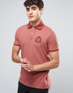 Бордовое обтягивающее поло Abercrombie &amp; Fitch - Красный