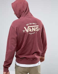 Красное oversize-худи Vans Off The Wall VA2WFK4QU - Красный