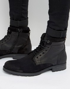 Кожаные ботинки на шнуровке Jack &amp; Jones Hanibal - Черный