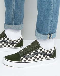 Зеленые кроссовки к 50 годовщине Vans Old Skool VA31Z9LVJ - Зеленый