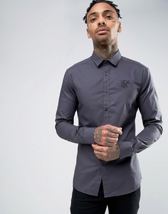 Суперузкая рубашка SikSilk - Серый